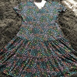 NWT Lands' End Multicolor Floral  Dress